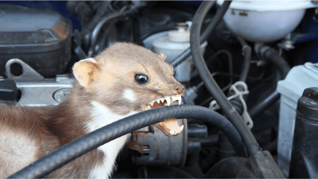 Nyestriasztás. A nyestek kárt tesznek az autó motorterében. Nézd meg mit tehetsz ellene!