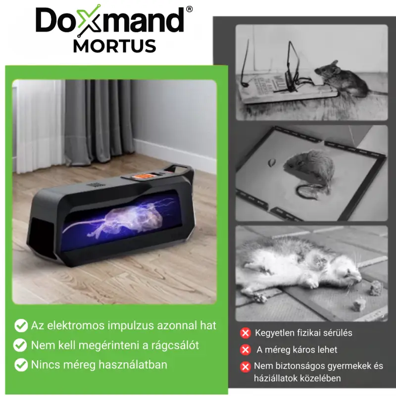 Doxmand MORTUS elektromos egércsapda 3