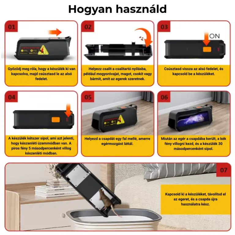 Doxmand MORTUS elektromos egércsapda