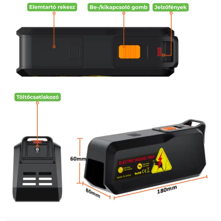 Doxmand MORTUS elektromos egércsapda 8