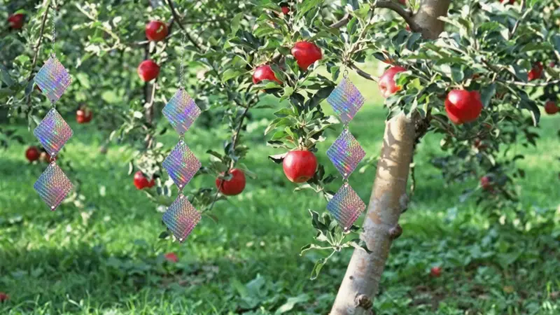 Prizmás madárriasztó lógó csengővel 6