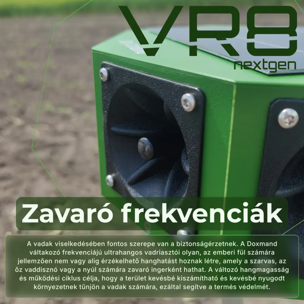 Doxmand nextgen VR8 zavaró frekvenciák