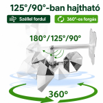 SolarFlash madárriasztó dönthető kialakítás