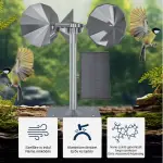 SolarFlash napelemes forgó fényvisszaverő madárriasztó tulajdonságok